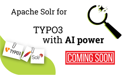 Graphic announcing the imminent release of the AI feature for Solr